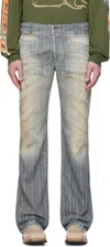 Diesel Blue Bootcut D-mooriz 09l55 Jeans In 1