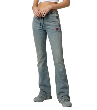Diesel Blue Bootcut Mid Rise Jeans