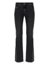 Diesel Blue Bootcut Mid Rise Jeans In Grey