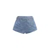 Diesel Distressed Denim Denim Shorts In Blue