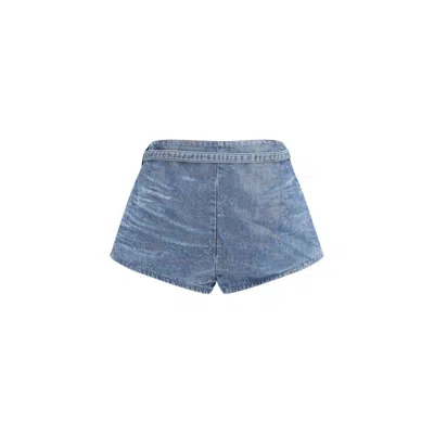 DIESEL BLUE COTTON BERMUDA SHORTS