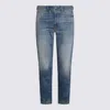 Diesel Blue Cotton Denim Jeans In Blue