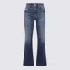 Diesel Straight Fit Trousers Belt Loops In Blue