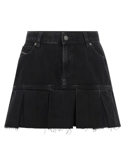 Diesel Blue Cotton Long Women's Skirt