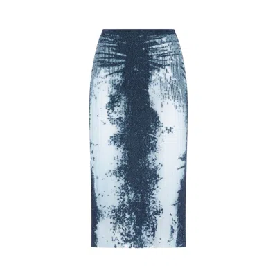 Diesel Blue Cotton Skirt For Ss24 Collection