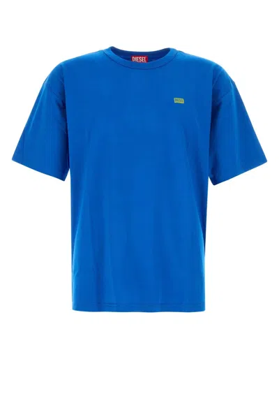 Diesel Blue Cotton T-boxt-r30 T-shirt