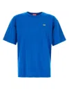 Diesel Cotton Crew Neck T-shirt With Short Sleeves In 89r