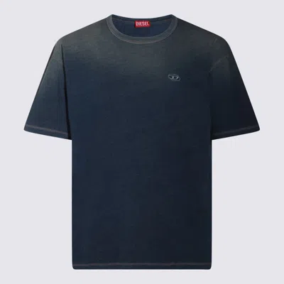 Diesel Blue Cotton T-shirt