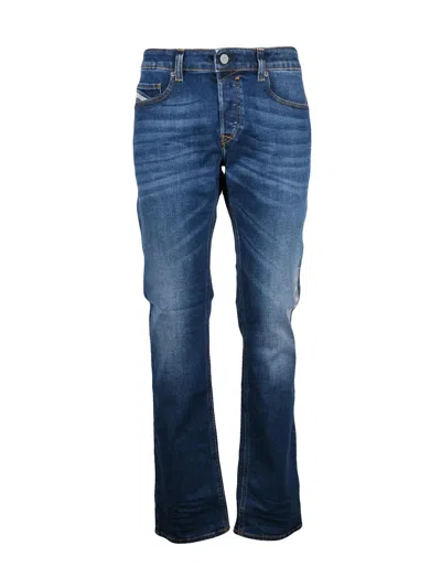 Diesel Blue Cotton-blend Markee Straight-leg Jeans