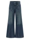 Diesel D-akii Stonewashed Flared Jeans In Blue