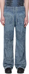 Diesel Blue D-enimos-fsg Trousers In 01