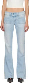 Diesel Blue D-hush Bootcut Jeans