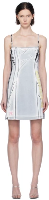 Diesel Blue D-lazot Minidress In 9xxa