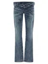 Diesel Waistband Jeans With Pockets And Loops In Blue