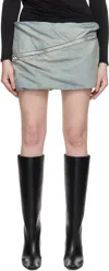 Diesel Blue De-clot-s1 Denim Miniskirt In 01