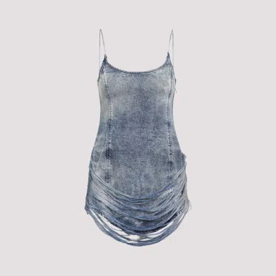 DIESEL BLUE DE-DRA-SHORT-FSG MINI DRESS