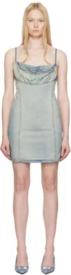 Diesel Blue De-ellit-s Minidress In 01