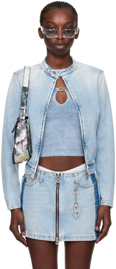 Diesel Blue De-glory-s Denim Jacket