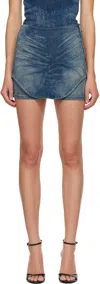 Diesel Blue De-kayla-s Denim Skort In Blue