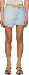 Diesel Blue De-lem-mini Denim Miniskirt In Blue