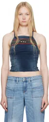 Diesel Two-color Denim Sling In 01