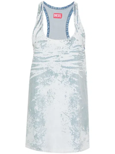 DIESEL BLUE DE-PURVA-FSE DRESS IN DENIM