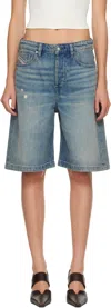 Diesel Blue De-sire Denim Shorts In Blue