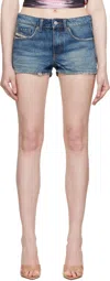 Diesel Blue De-yuba Denim Shorts In 01