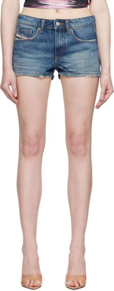 DIESEL BLUE DE-YUBA DENIM SHORTS