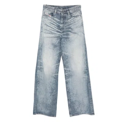 Diesel Blue Denim - Straight-leg Jeans Women