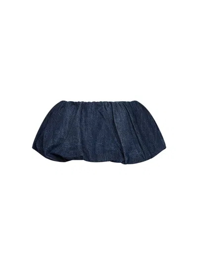 Diesel Blue Denim Balloon Mini Skirt