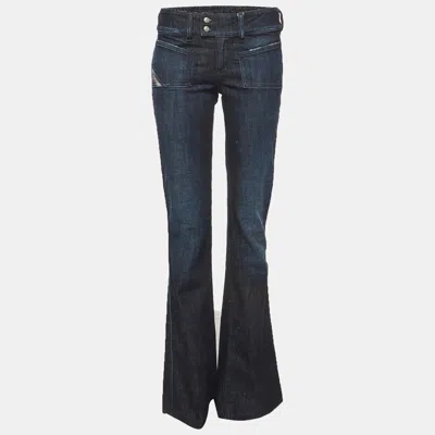 Pre-owned Diesel Blue Denim Bootcut D-hush Jeans S/waist 27"