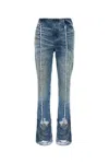 Diesel Bootcut Jeans D-ginna Blue Washed Effect In Blue