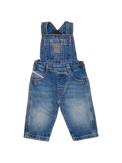 Diesel Babies' Blue Denim Dungarees