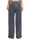 Diesel 1996 D-sire-s1 Low-rise Distressed Wide-leg Jeans In Blue