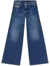 Diesel 1978 D-akemi Flared Jeans In Blue