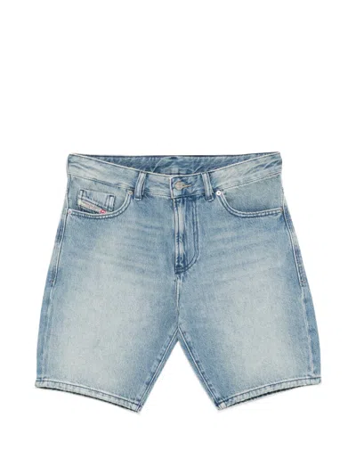 Diesel Blue Five Pocket Cotton Shorts