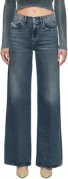 Diesel Blue Flare 1978 D-akemi 007y7 Jeans In 01