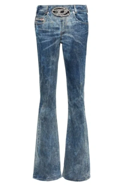 DIESEL DIESEL BLUE FLARED LEG JEANS