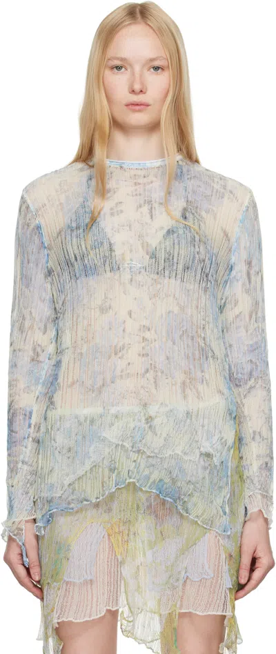 Diesel Blue K-aasmos-a Top In Multicolor