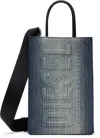 Diesel Blue 'les Shoppers M X' Tote In H1410