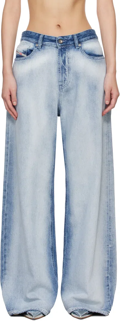 Diesel Blue Low Waist 1996 D-sire Relaxed Jeans