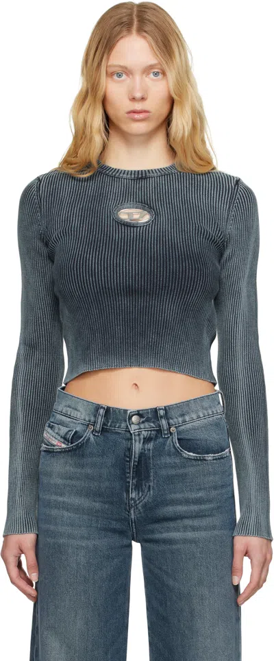 DIESEL BLUE M-ANCHOR-A SWEATER