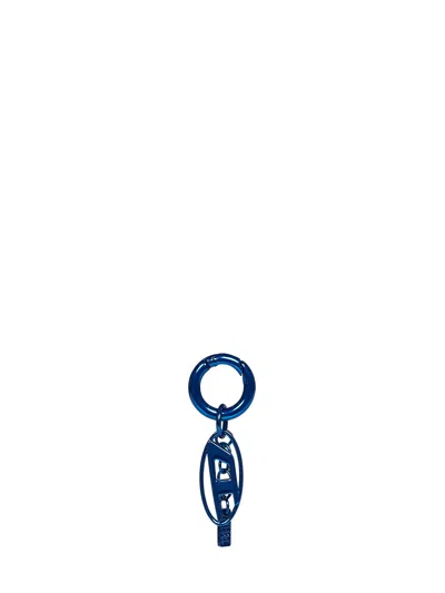 Diesel Blue Metal Charm-oval D Charm