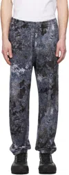 Diesel Sweatpants With Marble Wash Treatment In 89ma