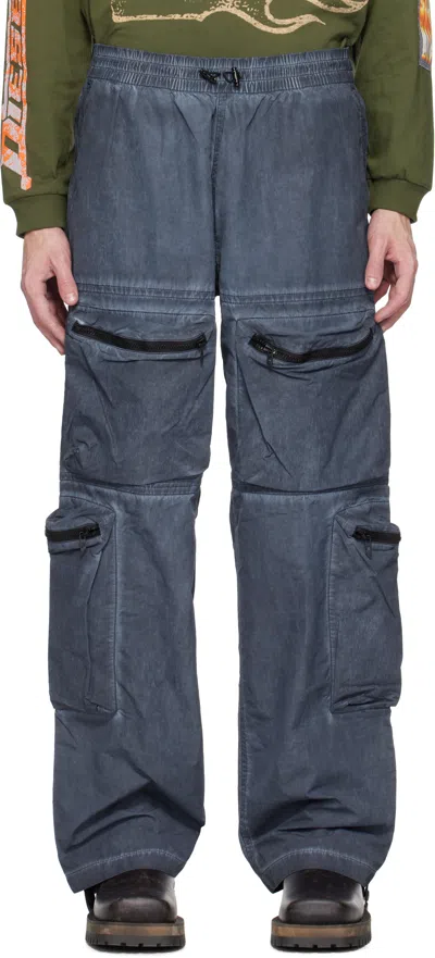 Diesel Blue P-noode-a Cargo Pants In 8at