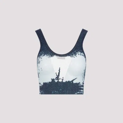 DIESEL BLUE PEACOT BLUE COTTON TOP
