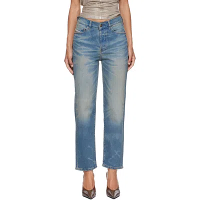 Diesel Blue Regular High Waist 1981 D-went Jeans