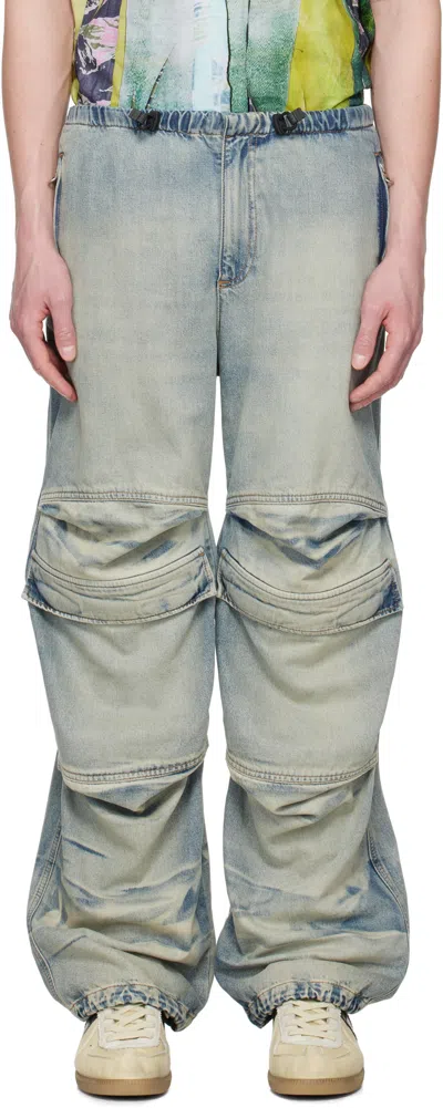 Diesel Blue Relaxed D-dayetz 0abdf Jeans