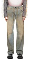 Diesel Blue Relaxed D-reel Denim Joggjeans 068ql Jeans In 1